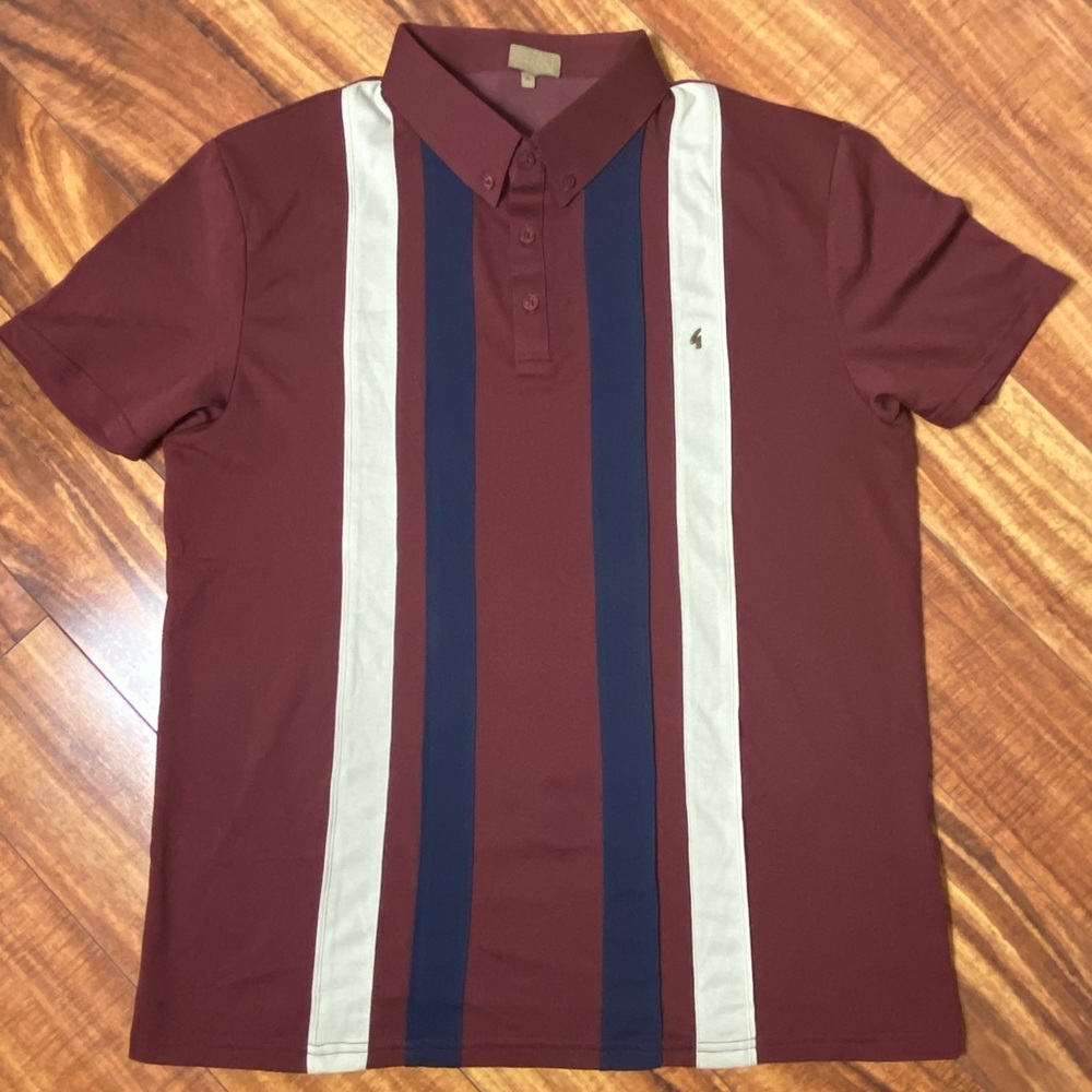 GABICCI VINTAGE MOD BUTTON DOWN POLO - size 2XL